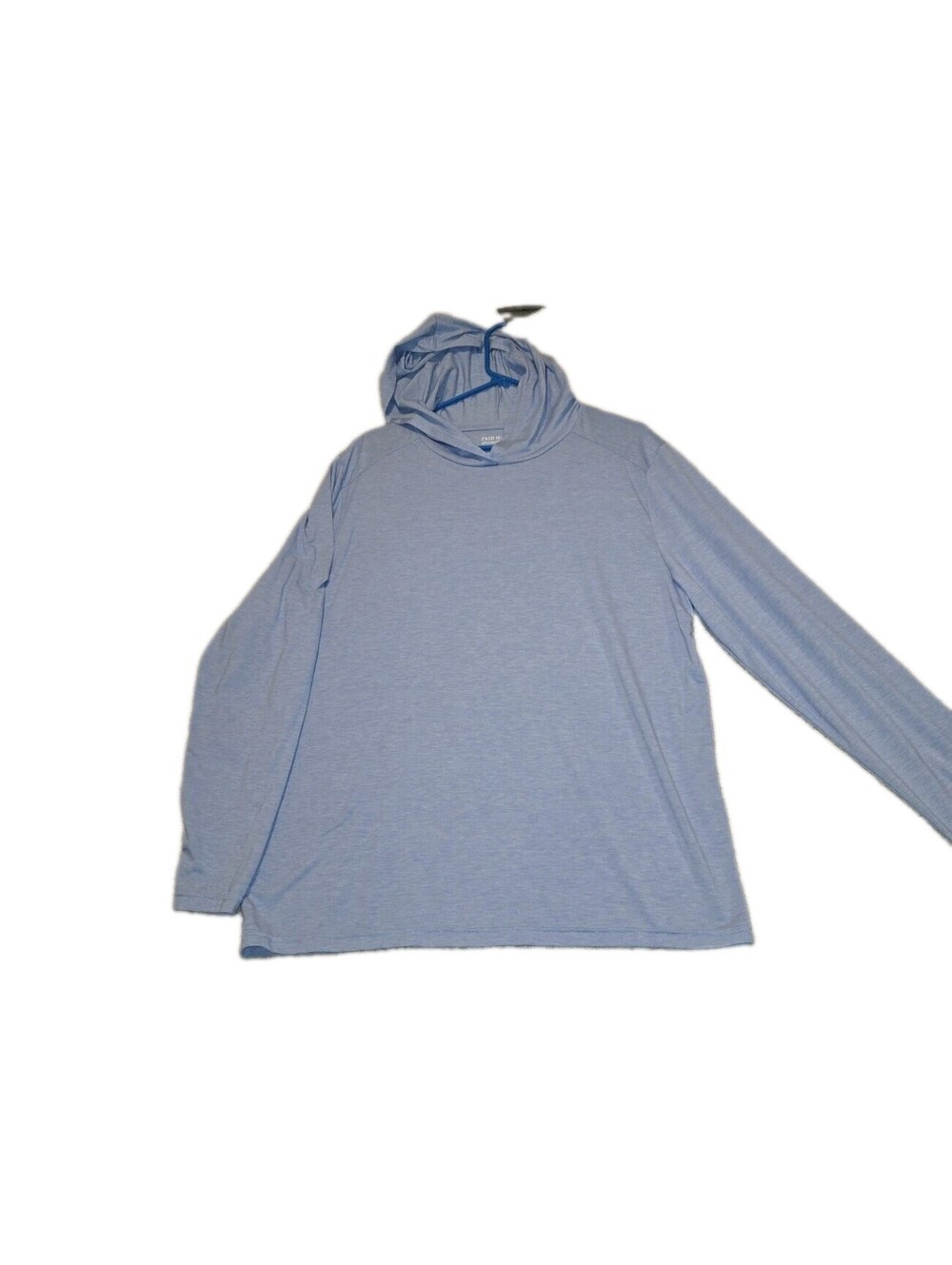 fair harbor Women's Hooded Long Sleeve Tshirt Sz L Upf 50 Lgt Blue EUC